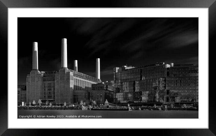 The old power station at Battersea Framed Mounted Print by Adrian Rowley