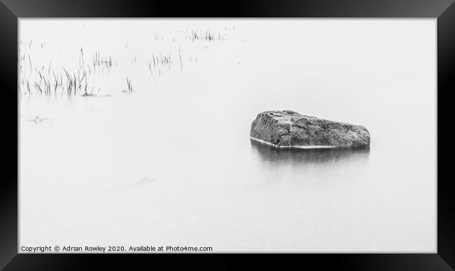 Minimalism in the harbour Framed Print by Adrian Rowley