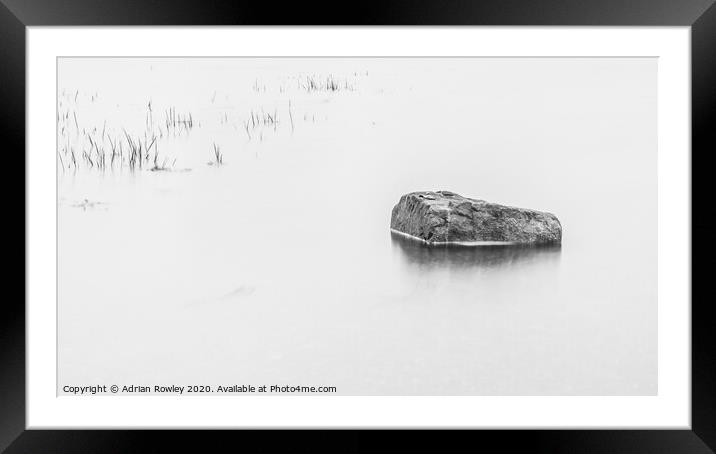 Minimalism in the harbour Framed Mounted Print by Adrian Rowley