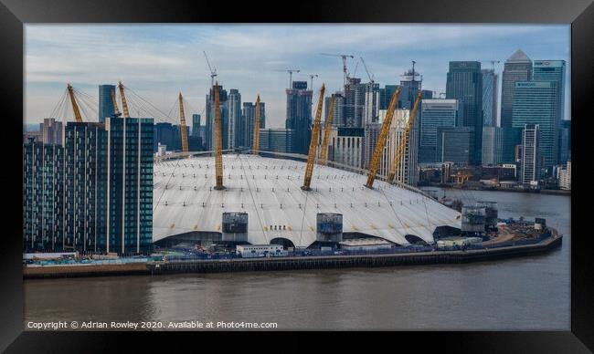 The O2 Arena Framed Print by Adrian Rowley
