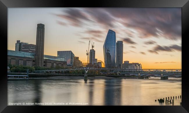 The Tate Modern at Sunset Framed Print by Adrian Rowley