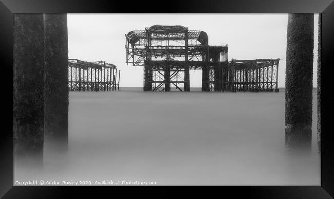 West Pier, Brighton Framed Print by Adrian Rowley