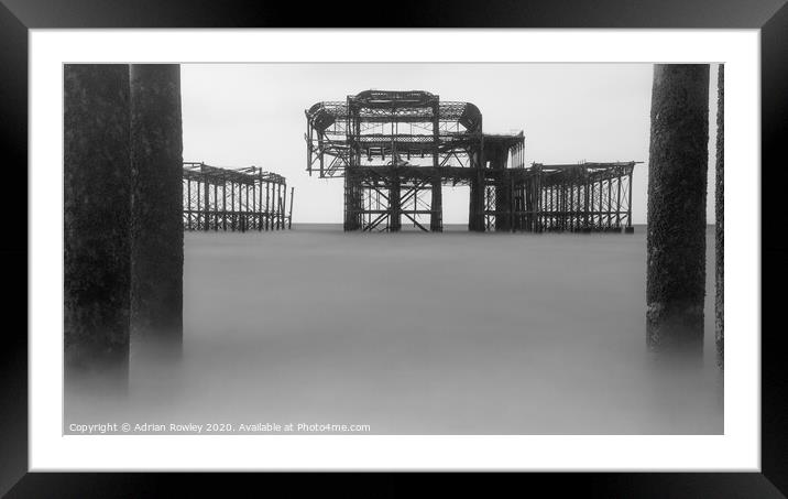 West Pier, Brighton Framed Mounted Print by Adrian Rowley
