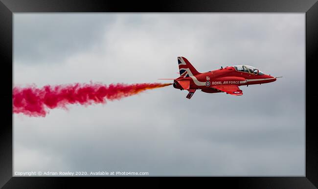 The Red Arrow Framed Print by Adrian Rowley