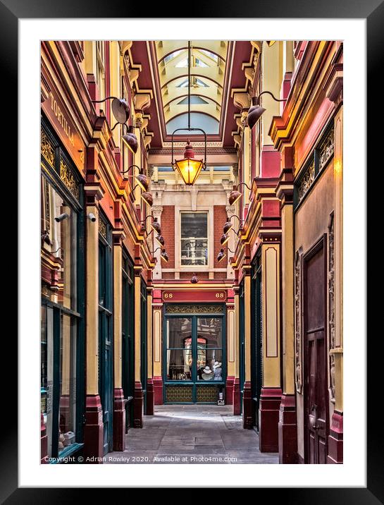 Leadenhall Market Framed Mounted Print by Adrian Rowley