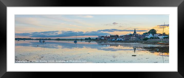 Picturesque Bosham Harbour and Quay in West Sussex Framed Mounted Print by Adrian Rowley