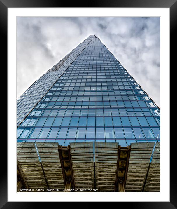 The Shard of London Framed Mounted Print by Adrian Rowley