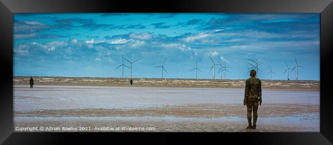 Another Place, Crosby, Merseyside Framed Print by Adrian Rowley