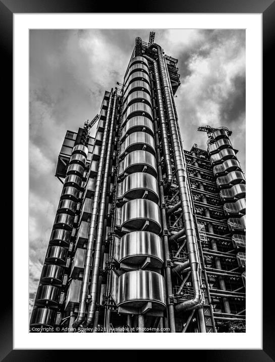 Lloyd's building Framed Mounted Print by Adrian Rowley