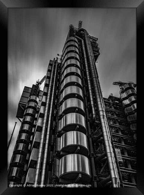 Lloyd's building London Framed Print by Adrian Rowley