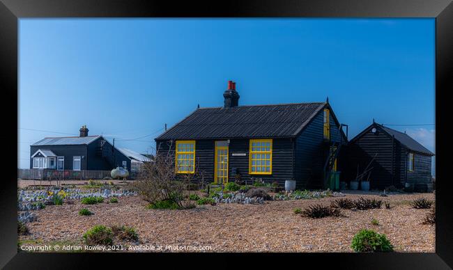 Prospect Cottage Dungeness Framed Print by Adrian Rowley