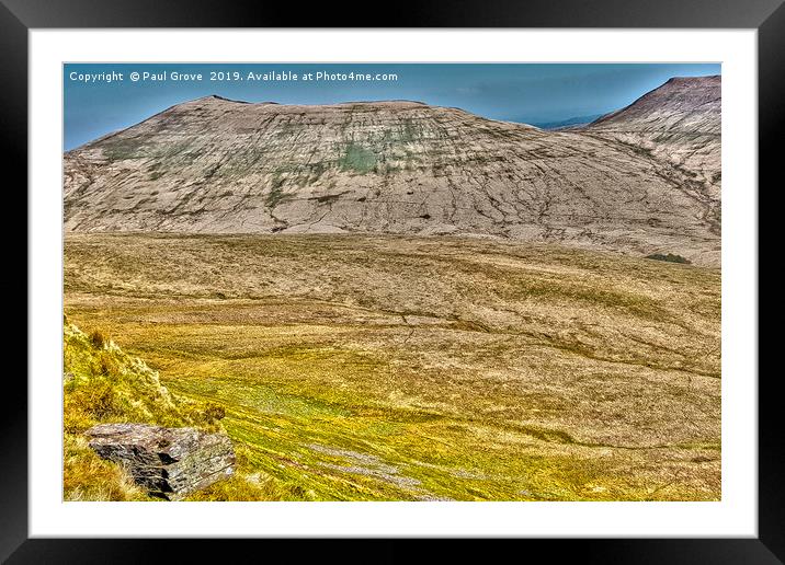 Rugged Welsh Mountains Framed Mounted Print by Paul Grove