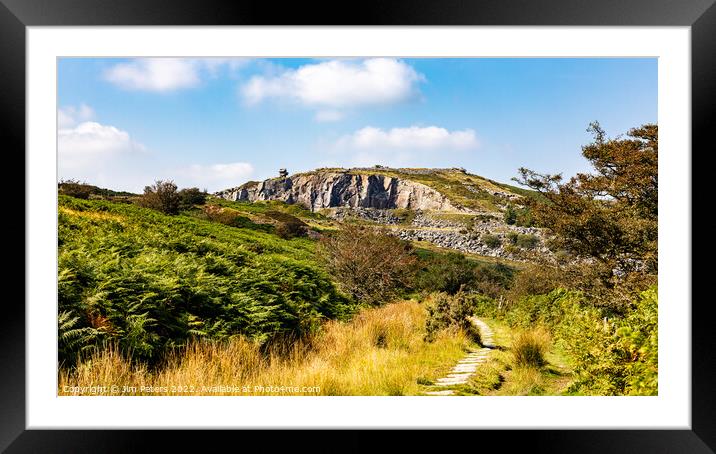 Stowes Hill quarry the Cheesewring on Bodmin Moor Framed Mounted Print by Jim Peters
