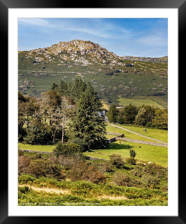 Sharp Tor on Bodmin Moor Framed Mounted Print by Jim Peters