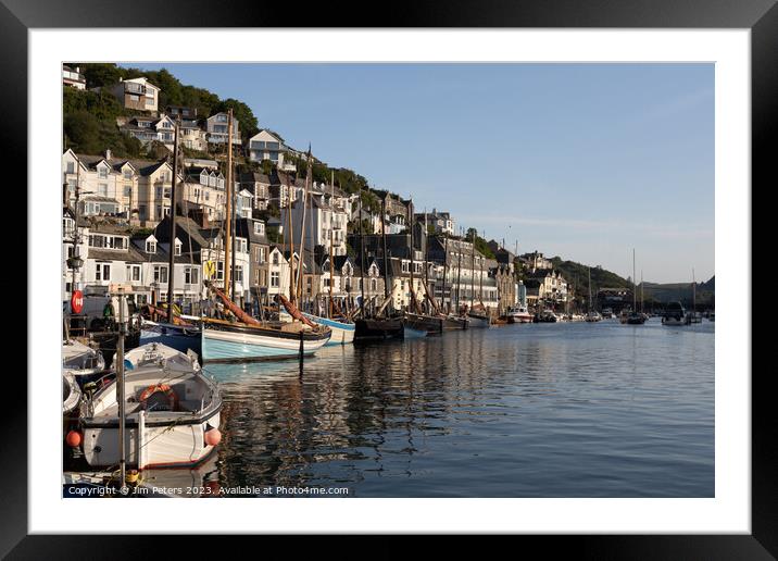 Looe Lugger Regatta West Looe Framed Mounted Print by Jim Peters