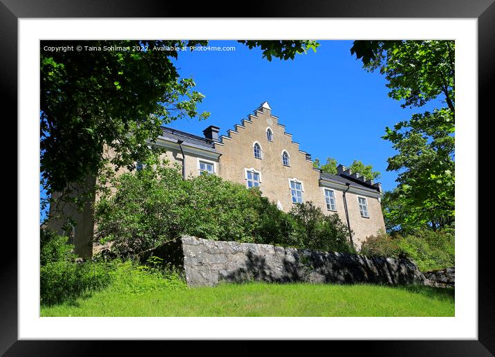 Suitia Manor Castle in the Summer Framed Mounted Print by Taina Sohlman