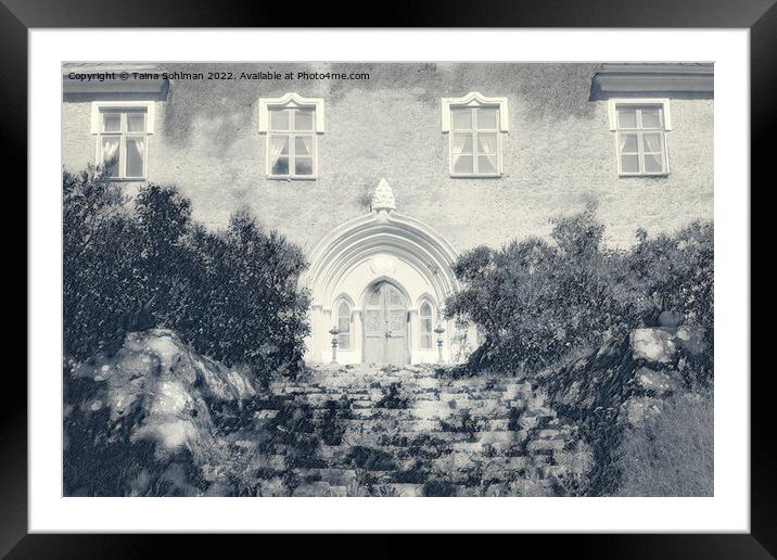 Suitia Manor Castle, Entrance Detail with Old Ston Framed Mounted Print by Taina Sohlman