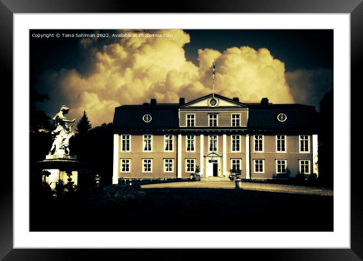 Mustio Manor, Svarta Manor, Finland Dramatic View Framed Mounted Print by Taina Sohlman