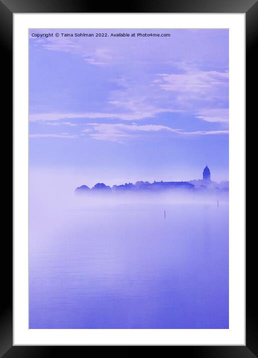 Blue Hour Sea Mist Framed Mounted Print by Taina Sohlman