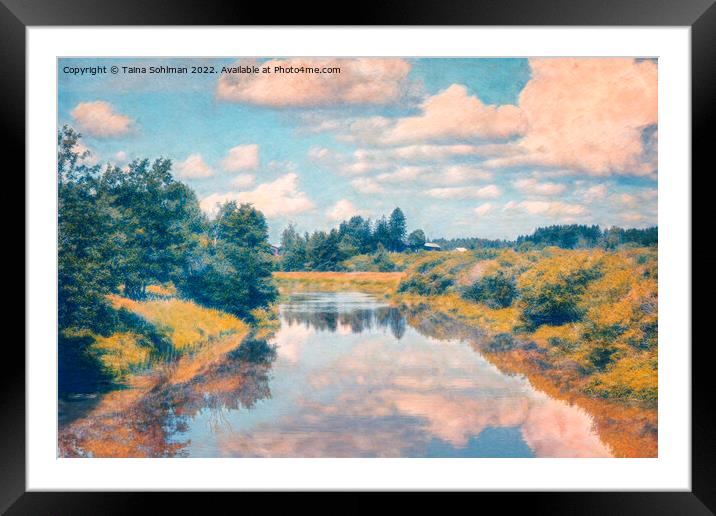 Beautiful Afternoon at the Lake  Framed Mounted Print by Taina Sohlman