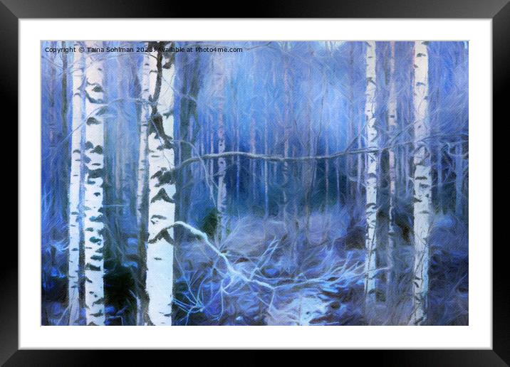 Enchanted Winter Forest  Framed Mounted Print by Taina Sohlman
