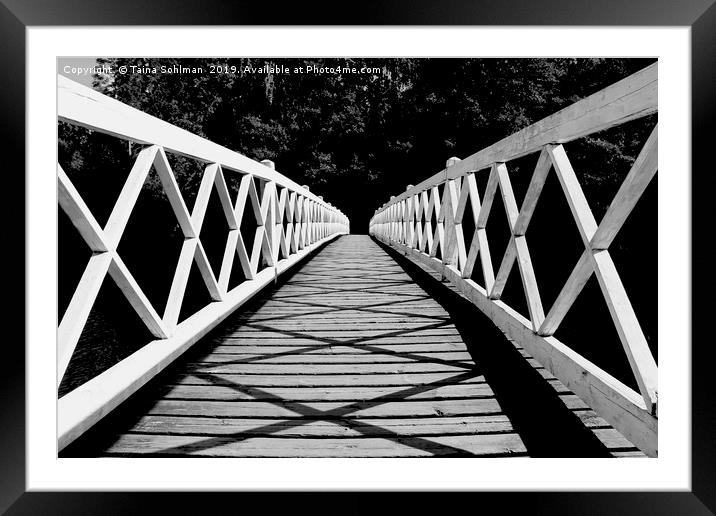 Moonlit Brigde Framed Mounted Print by Taina Sohlman