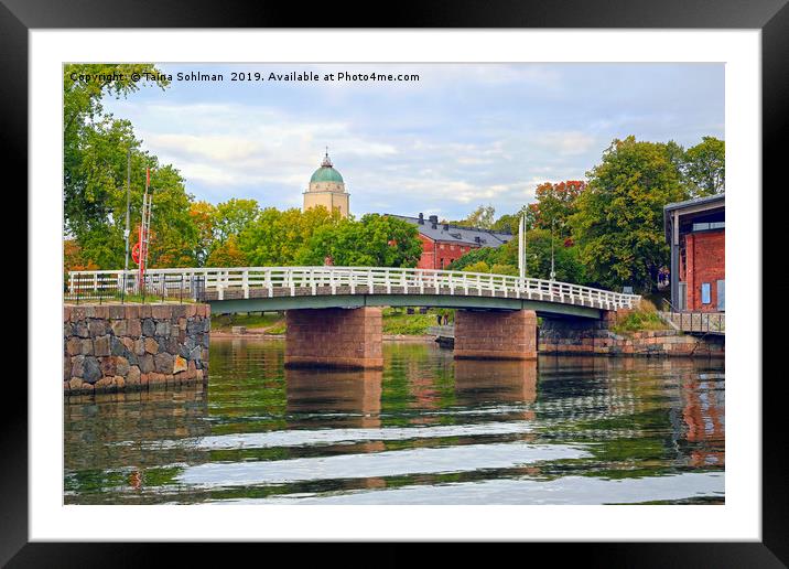 Suomenlinna Bridge in Early Autumn Framed Mounted Print by Taina Sohlman