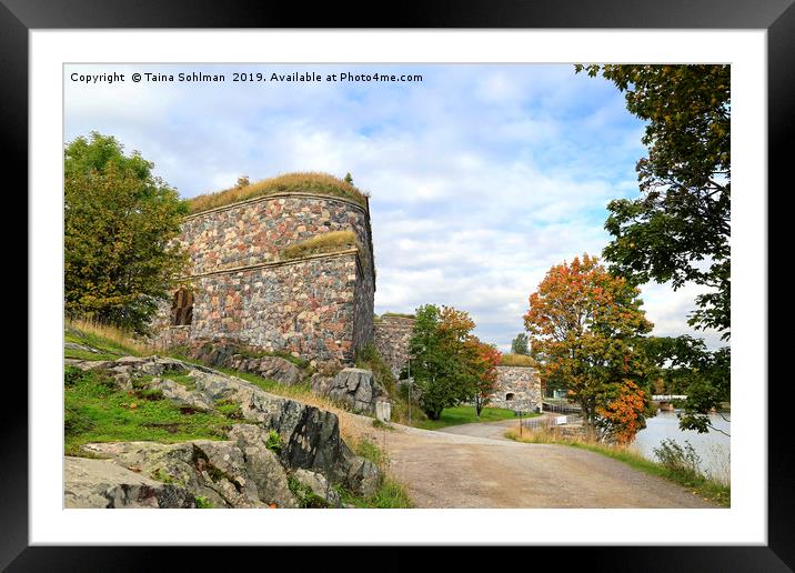 Seaside Walk in Suomenlinna Framed Mounted Print by Taina Sohlman