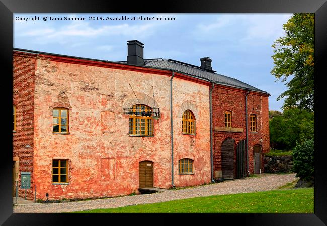 Historic Buildings of Suomenlinna  Framed Print by Taina Sohlman