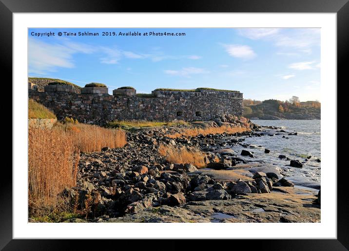 Old Fortress by the Sea  Framed Mounted Print by Taina Sohlman