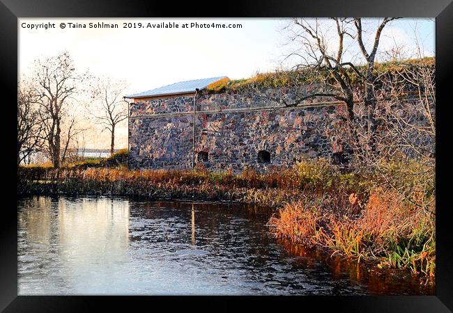 Suomenlinna Fortifications by Frozen Pond Digital  Framed Print by Taina Sohlman
