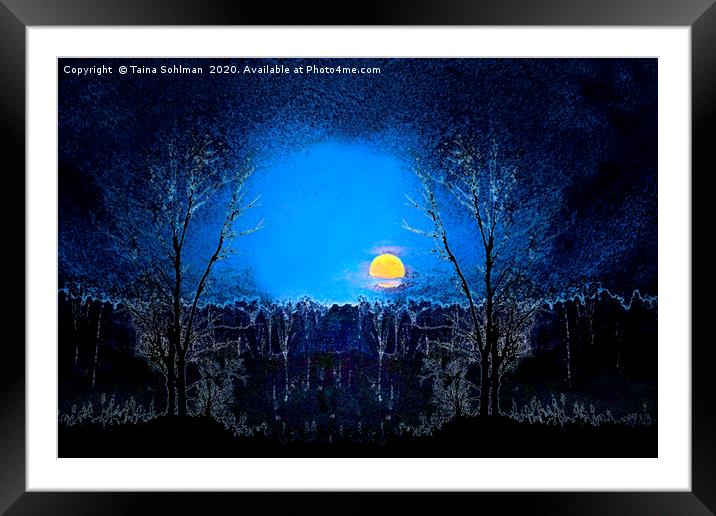 Full Moon Magic Framed Mounted Print by Taina Sohlman