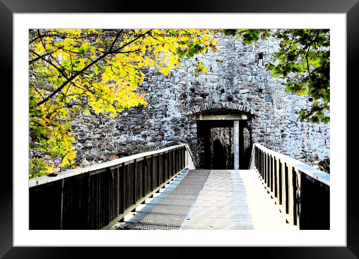 Entering Medieval Raseborg Castle  Framed Mounted Print by Taina Sohlman