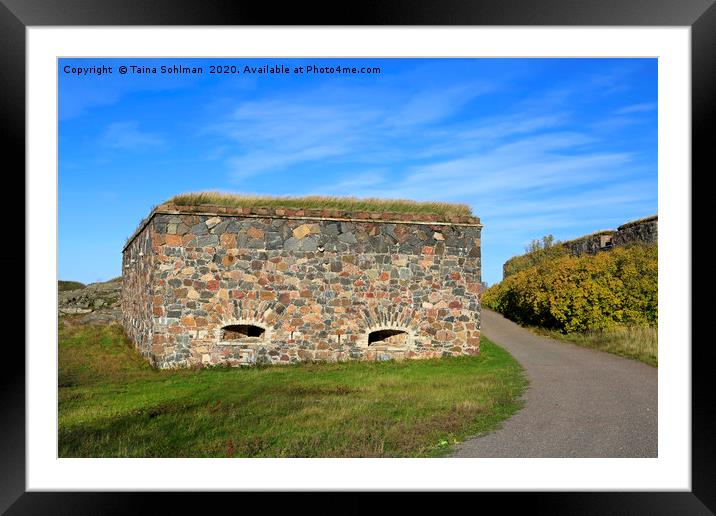 Suomenlinna Fortifications in October Framed Mounted Print by Taina Sohlman