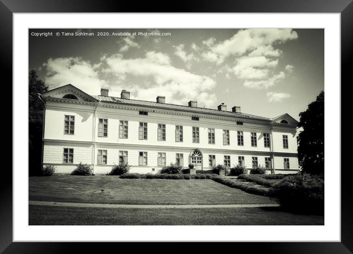 Jokioinen Manor, Finland Framed Mounted Print by Taina Sohlman