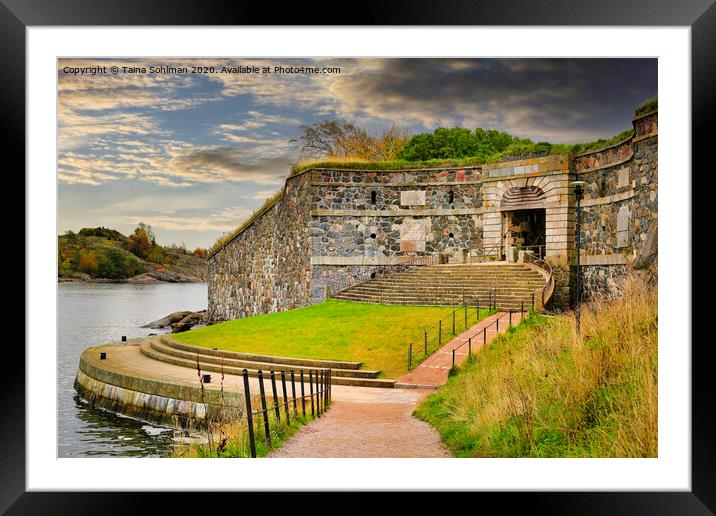 King's Gate in Suomenlinna, Finland Framed Mounted Print by Taina Sohlman