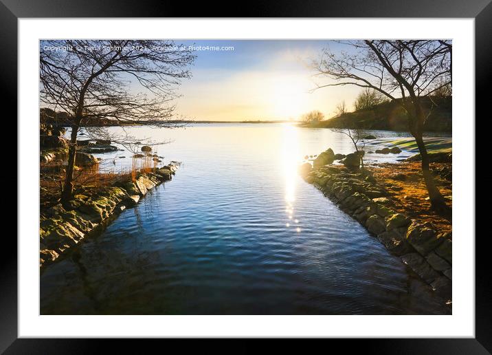 Calm April Morning at the Channel Framed Mounted Print by Taina Sohlman