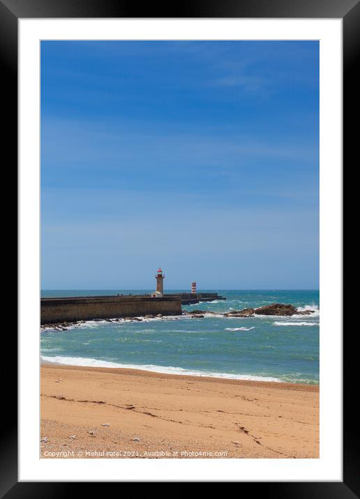 The Lighthouse Lady of Light (Farol da Senhora da  Framed Mounted Print by Mehul Patel