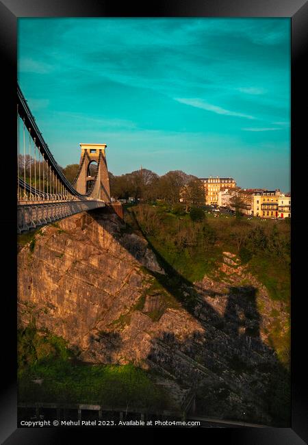 Clifton suspension bridge, Bristol, UK Framed Print by Mehul Patel