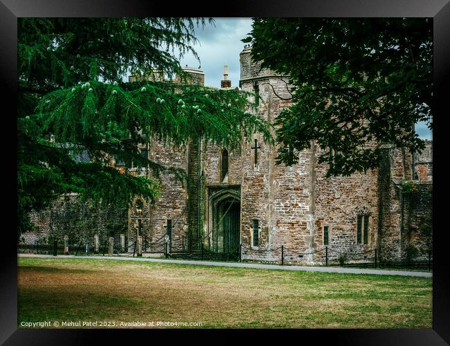 Bishop's Palace gatehouse, Wells, Somerset Framed Print by Mehul Patel