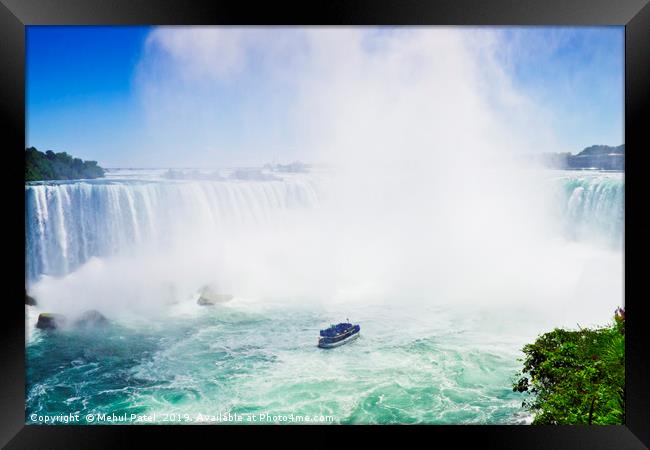 Horseshoe Falls, Niagara, Ontario, Canada Framed Print by Mehul Patel