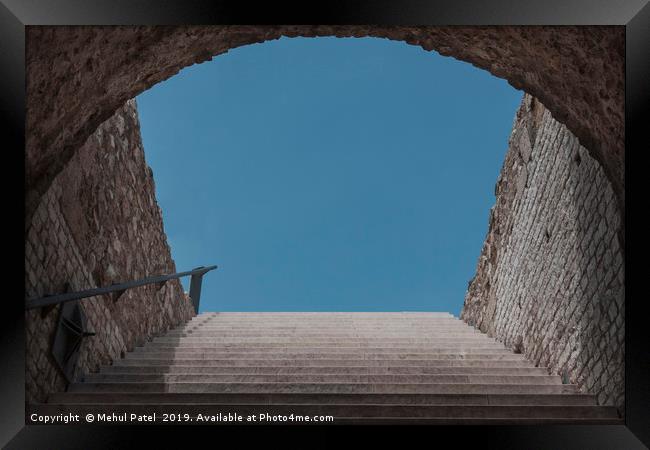 Stairway to sky  Framed Print by Mehul Patel