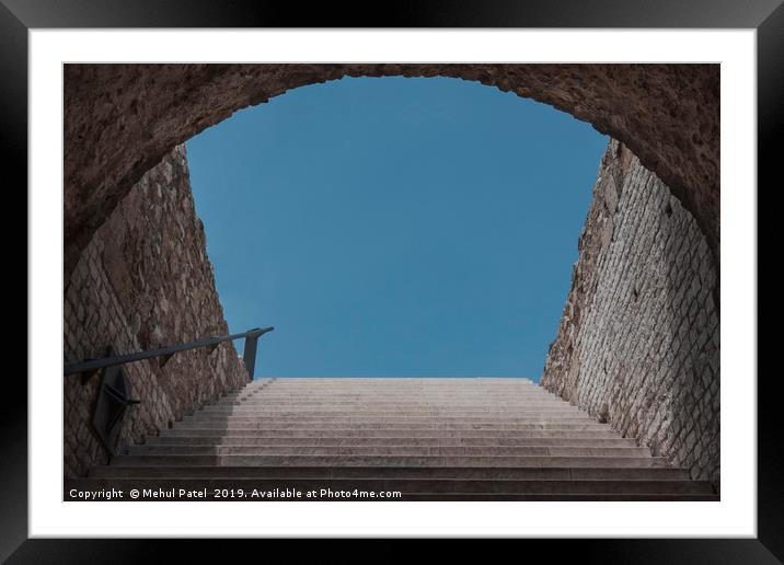 Stairway to sky  Framed Mounted Print by Mehul Patel