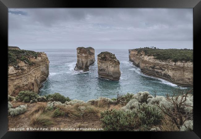 Rock formations at Tom and Eva lookout,  Australia Framed Print by Mehul Patel