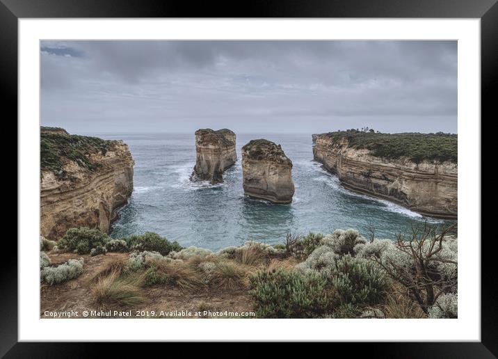 Rock formations at Tom and Eva lookout,  Australia Framed Mounted Print by Mehul Patel