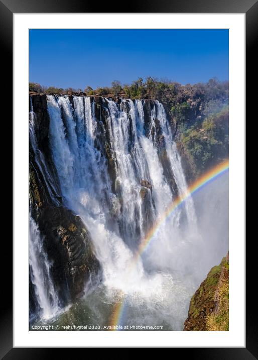 Victoria Falls, Africa Framed Mounted Print by Mehul Patel