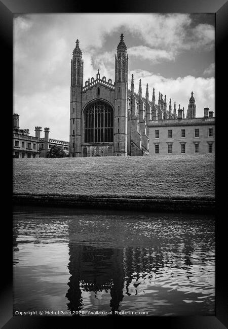 View of King's College Cambridge from the River Cam, Cambridge, England, UK Framed Print by Mehul Patel