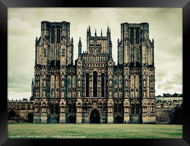 Wells Cathedral, Wells, Somerset, England, UK Framed Print by Mehul Patel