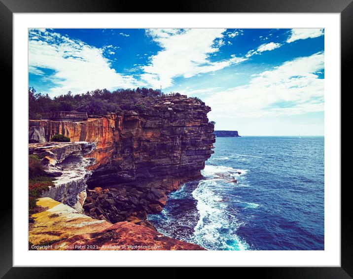 The Gap lookout, Watsons Bay, Sydney, New South Wales, Australia Framed Mounted Print by Mehul Patel