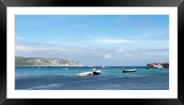 Views across the sea Framed Mounted Print by Hayley Jewell